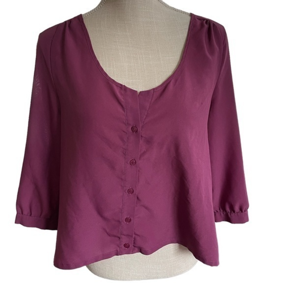Sparkle and fade small blouse with lace detail